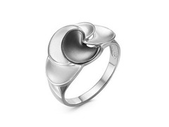 Серебряное кольцо с лепестками 